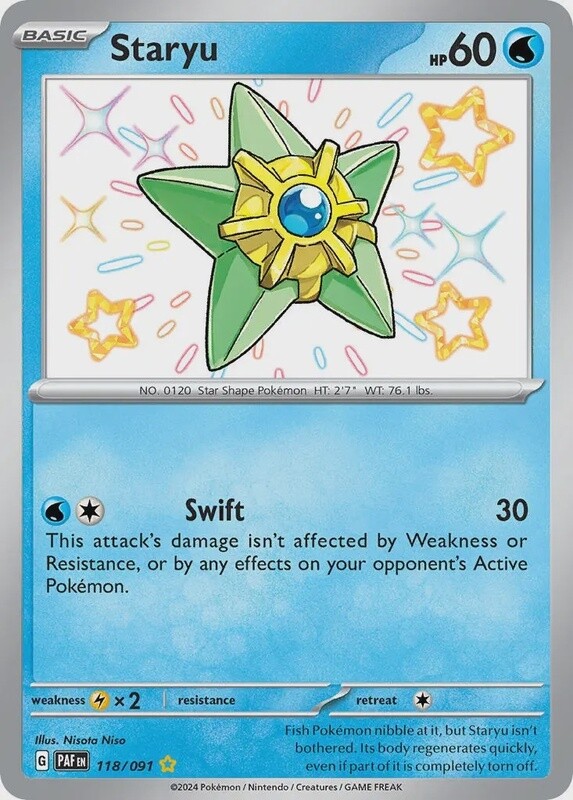 Staryu - Shiny Rare - Paldean Fates - 118