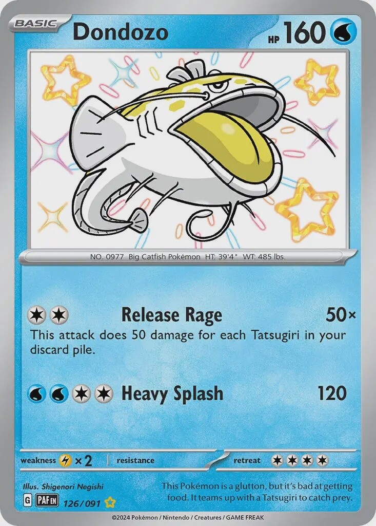 Dondozo - Shiny Rare - Paldean Fates - 126