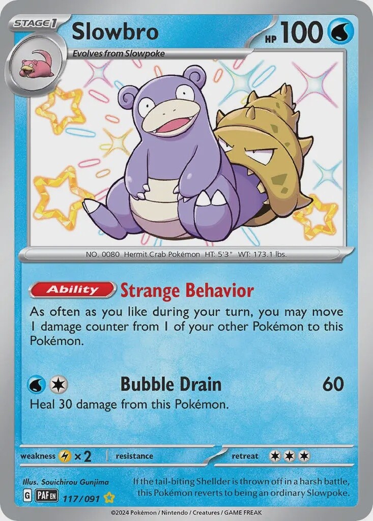 Slowbro - Shiny Rare - Paldean Fates - 117