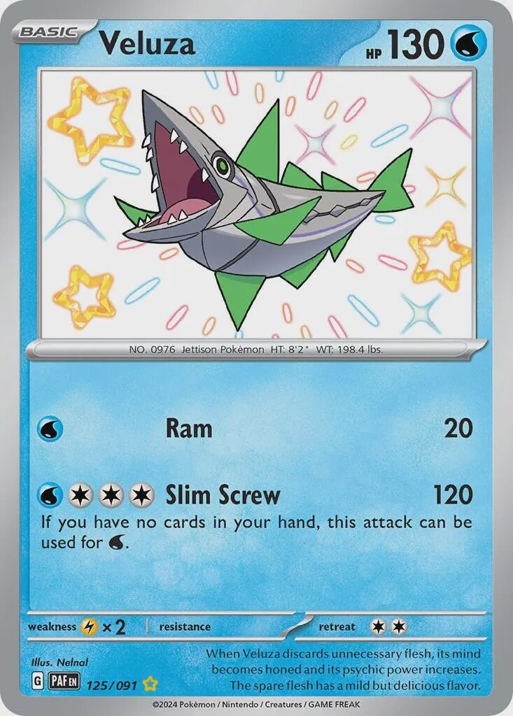 Veluza - Shiny Rare - Paldean Fates - 125