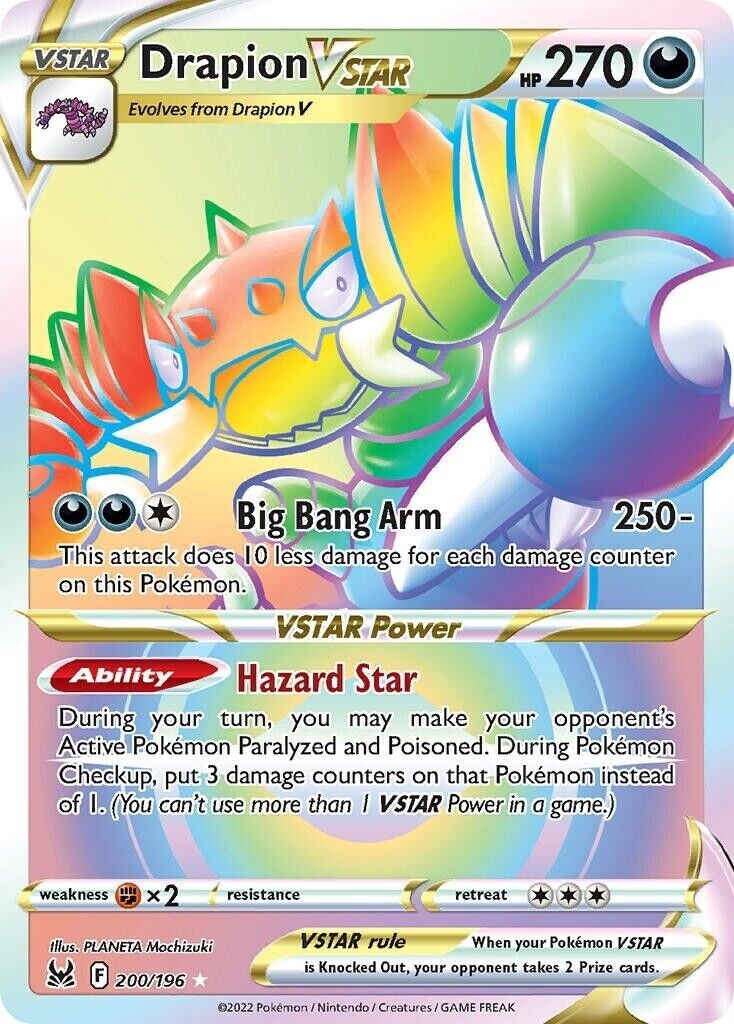 Drapion VSTAR - Secret Rare - Lost Origin - 200