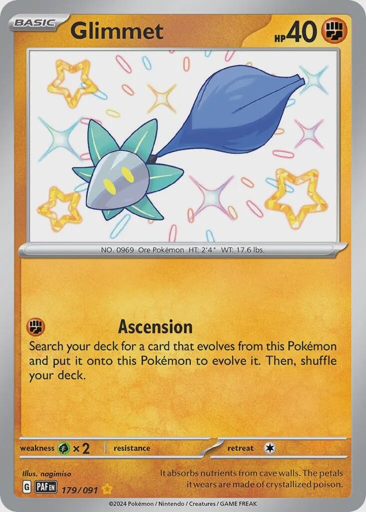 Glimmet - Shiny Rare - Paldean Fates - 179