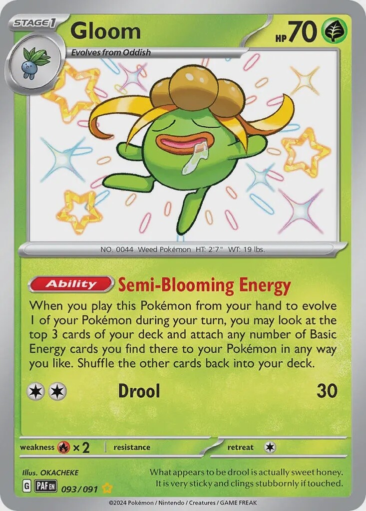 Gloom - Shiny Rare - Paldean Fates - 93