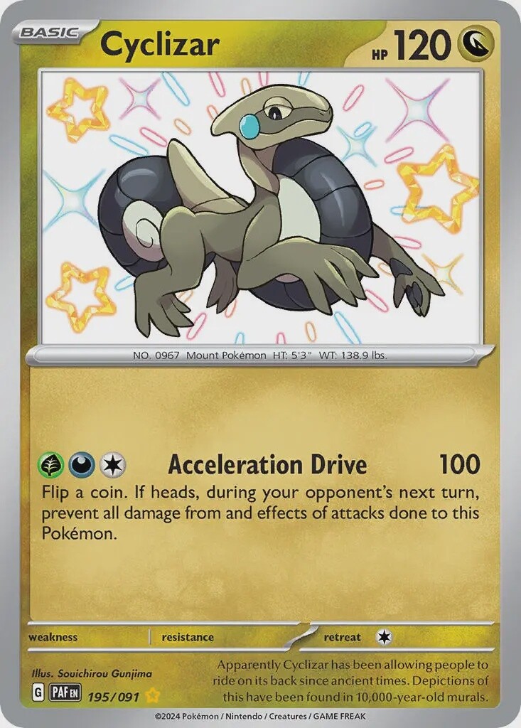 Cyclizar - Shiny Rare - Paldean Fates - 195