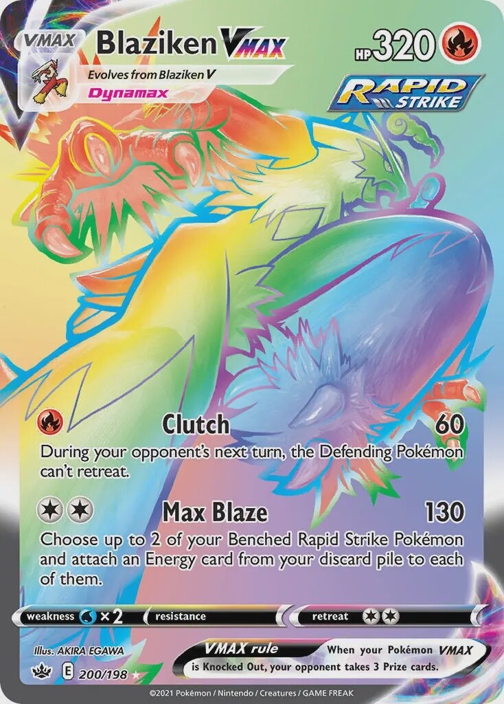Blaziken VMAX - Secret Rare - Chilling Reign - 200