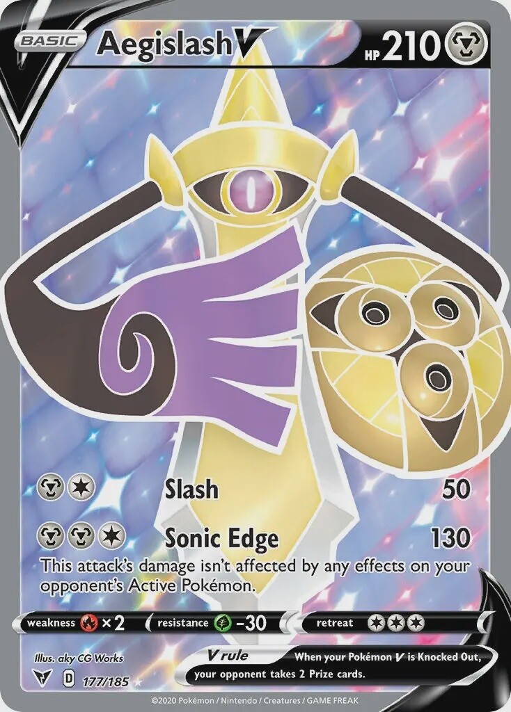Aegislash V - Ultra Rare - Vivid Voltage - 177