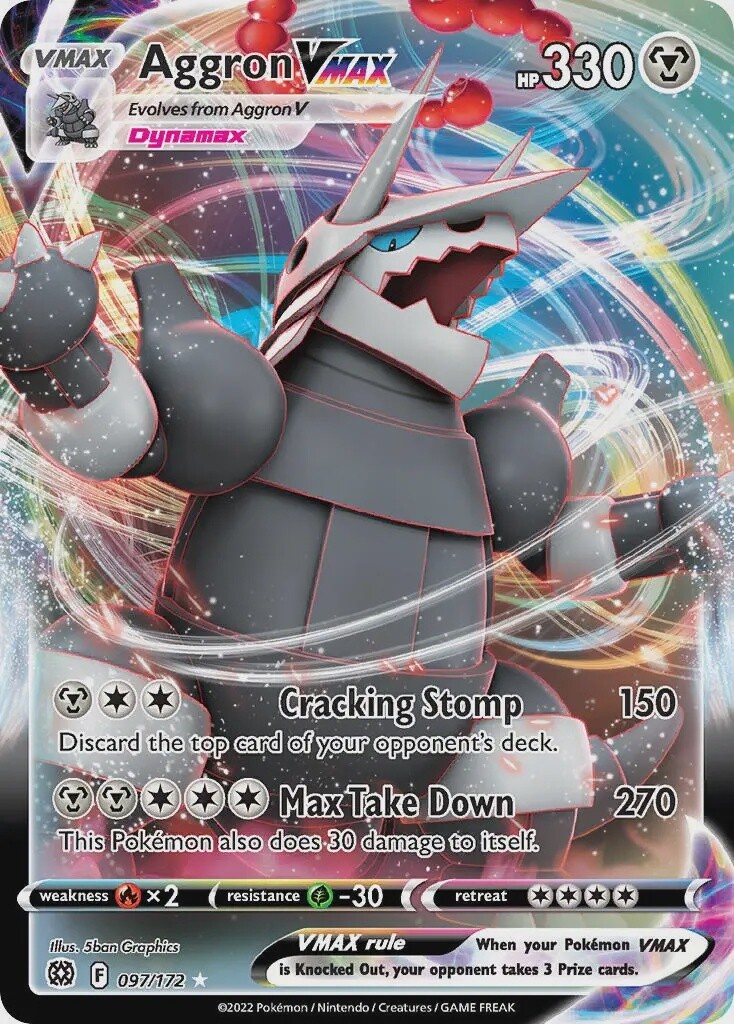 Aggron VMAX - Ultra Rare - Brilliant Stars - 97