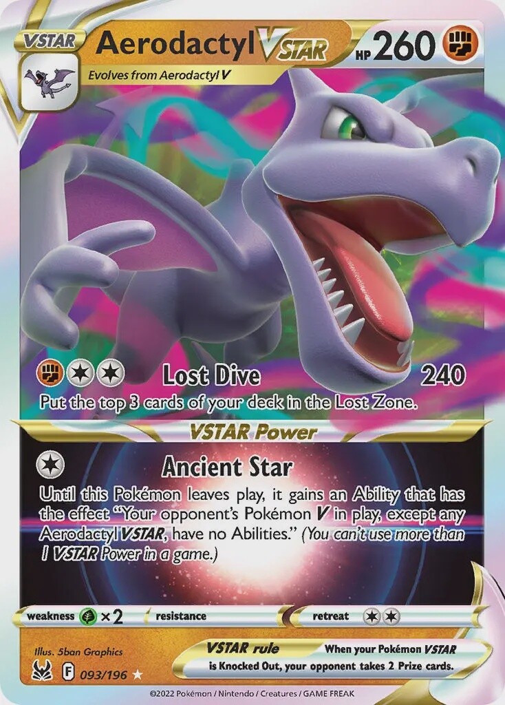 Aerodactyl VSTAR - Ultra Rare - Lost Origin - 93