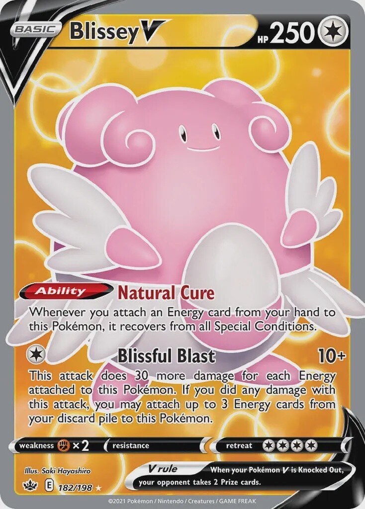 Blissey V - Ultra Rare - Chilling Reign - 182