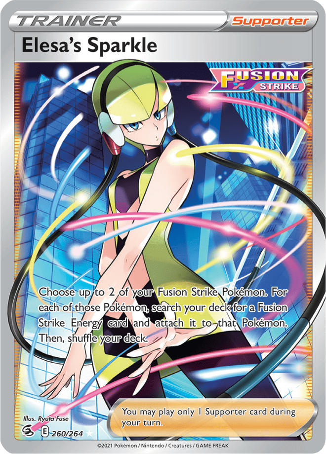 Elesa&#39;s Sparkle - Ultra Rare - Fusion Strike - 260