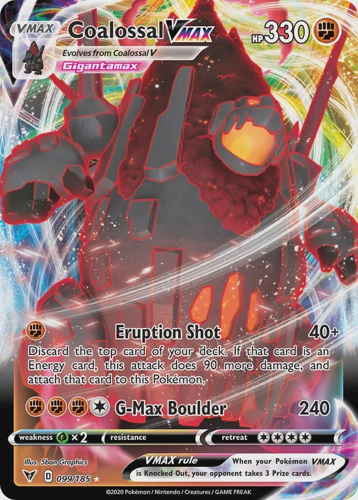 Coalossal VMAX - Ultra Rare - Vivid Voltage - 99