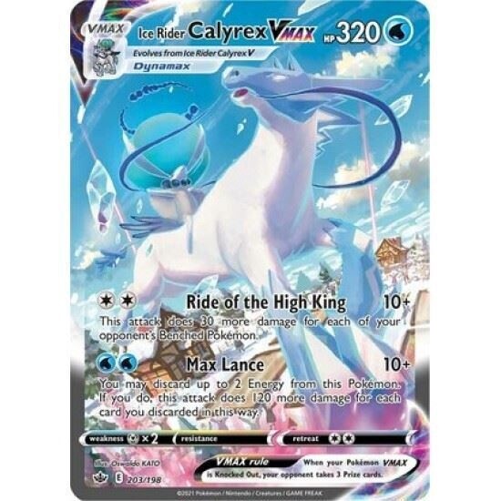Ice Rider Calyrex VMAX - Secret Rare - Chilling Reign - 203