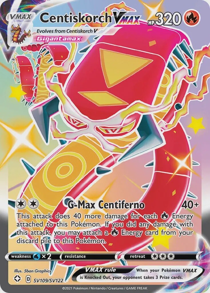 Centiskorch VMAX - Secret Rare - Shining Fates - SV109