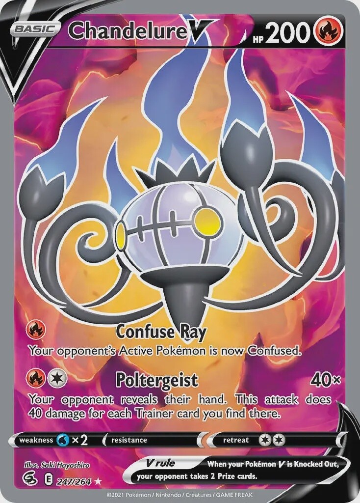 Chandelure V - Ultra Rare - Fusion Strike - 247
