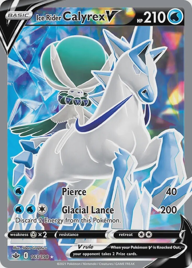 Ice Rider Calyrex V - Ultra Rare - Chilling Reign - 163