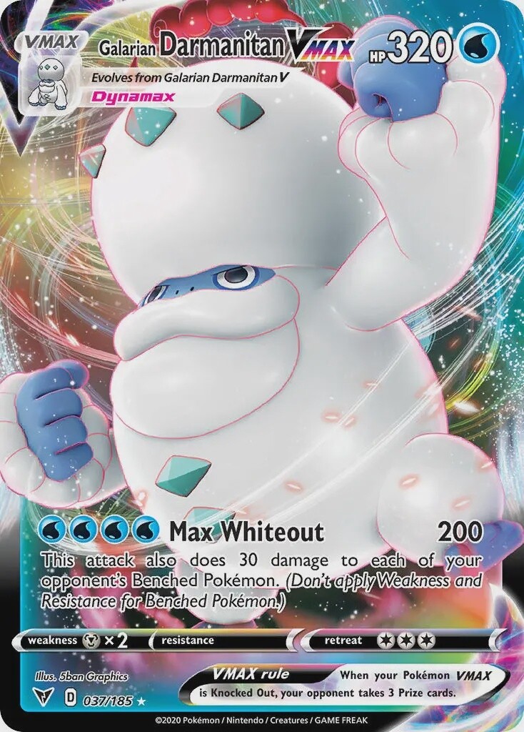 Galarian Darmanitan VMAX - Ultra Rare - Vivid Voltage - 37