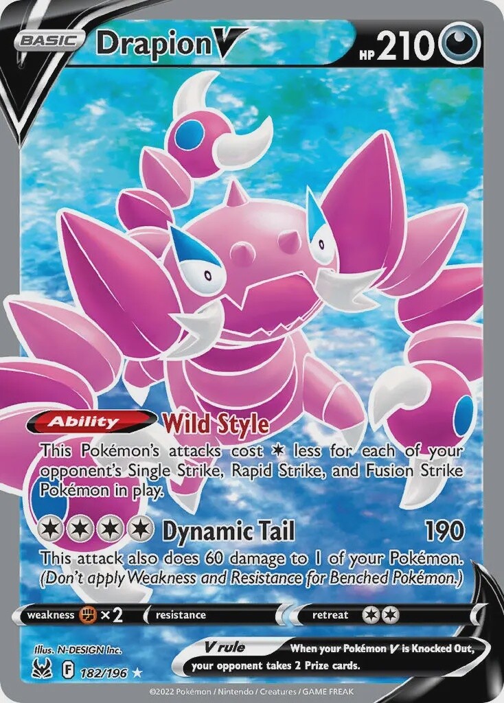 Drapion V - Ultra Rare - Lost Origin - 182