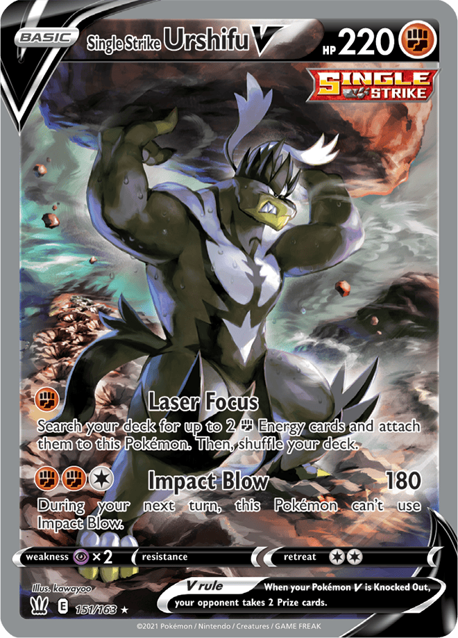 Single Strike Urshifu V - Ultra Rare - Battle Styles - 151