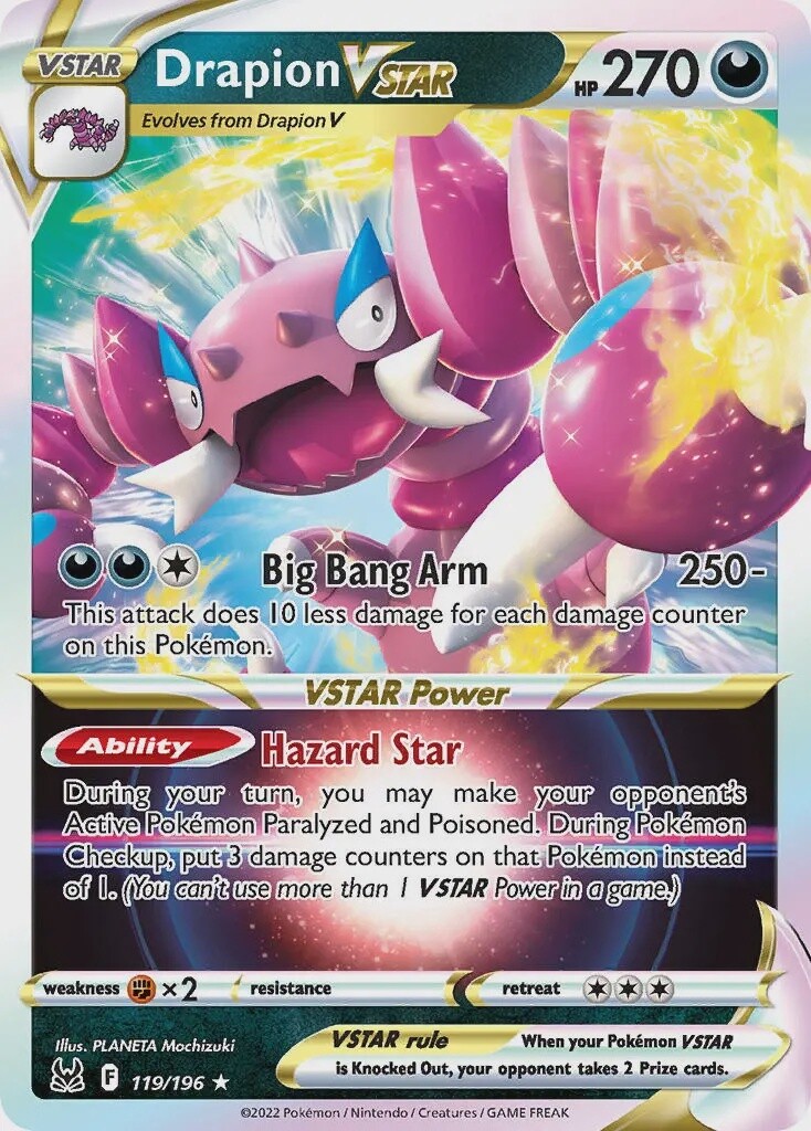 Drapion VSTAR - Ultra Rare - Lost Origin - 119