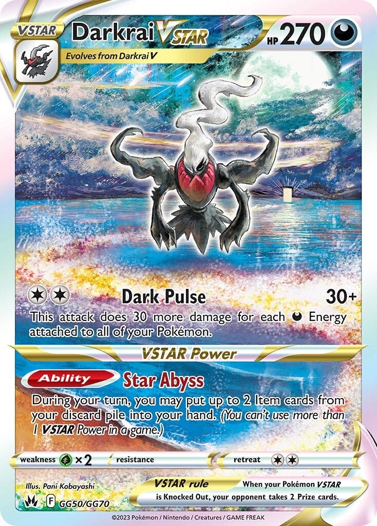 Darkrai VSTAR - Ultra Rare - Crown Zenith - GG50