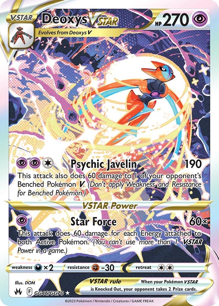 Deoxys VSTAR - Ultra Rare - Crown Zenith - GG46
