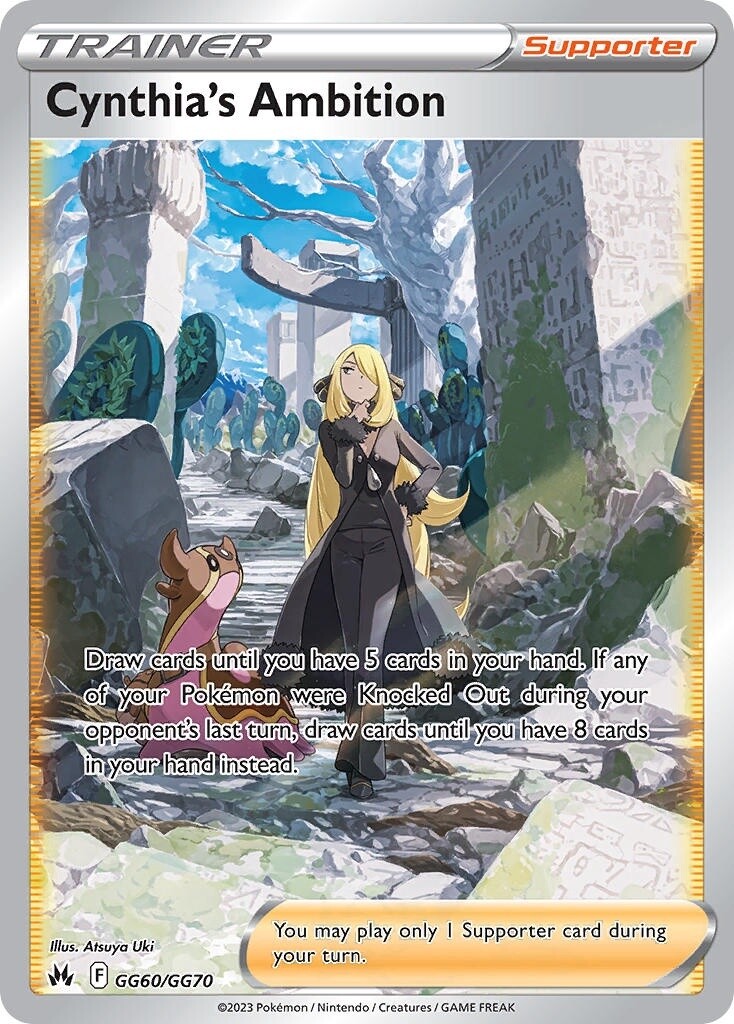 Cynthia&#39;s Ambition - Ultra Rare - Crown Zenith - GG60