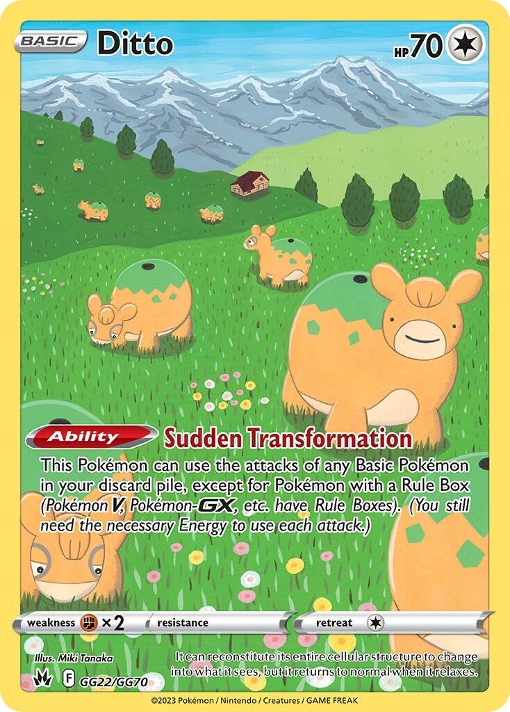 Ditto - Holo Rare - Crown Zenith - GG22
