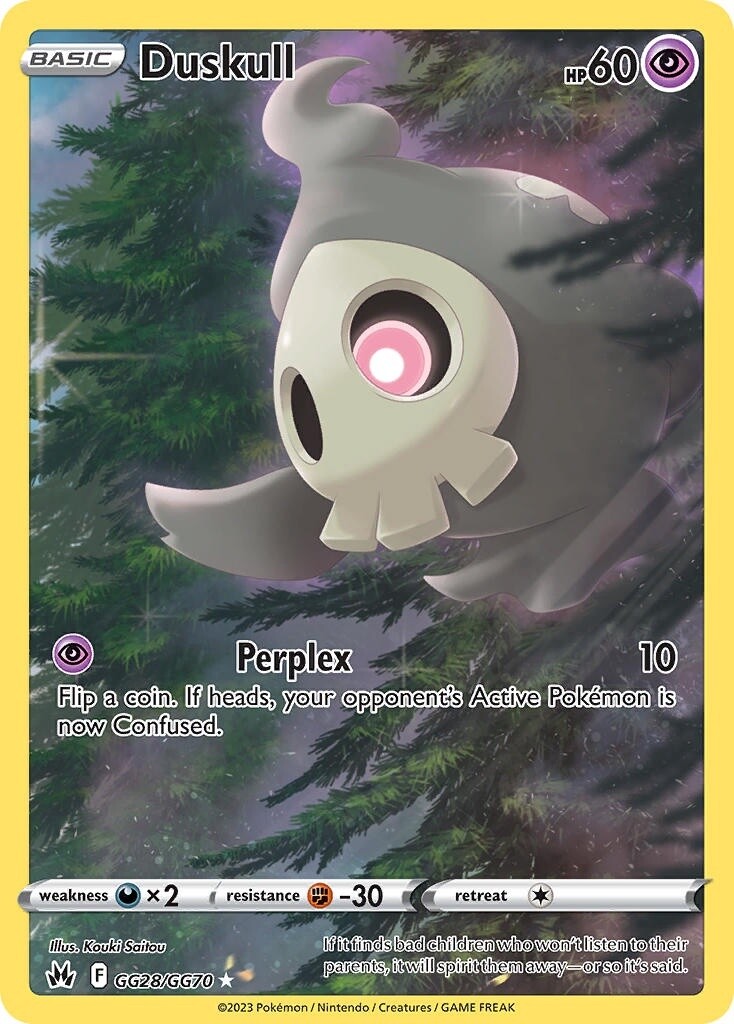 Duskull - Holo Rare - Crown Zenith - GG28