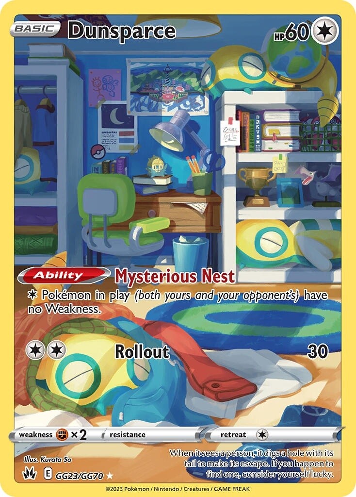 Dunsparce - Holo Rare - Crown Zenith - GG23