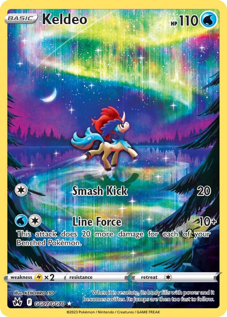 Keldeo - Holo Rare - Crown Zenith - GG07