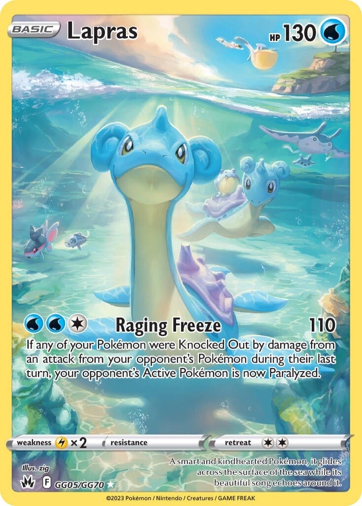 Lapras - Holo Rare - Crown Zenith - GG05