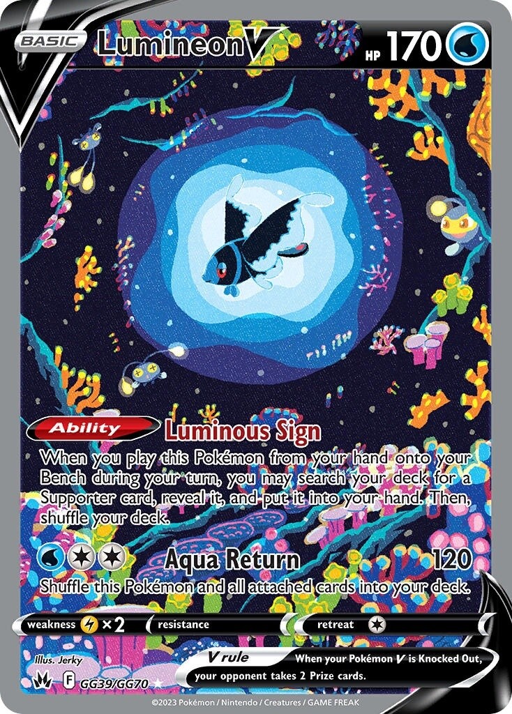 Lumineon V - Ultra Rare - Crown Zenith - GG39