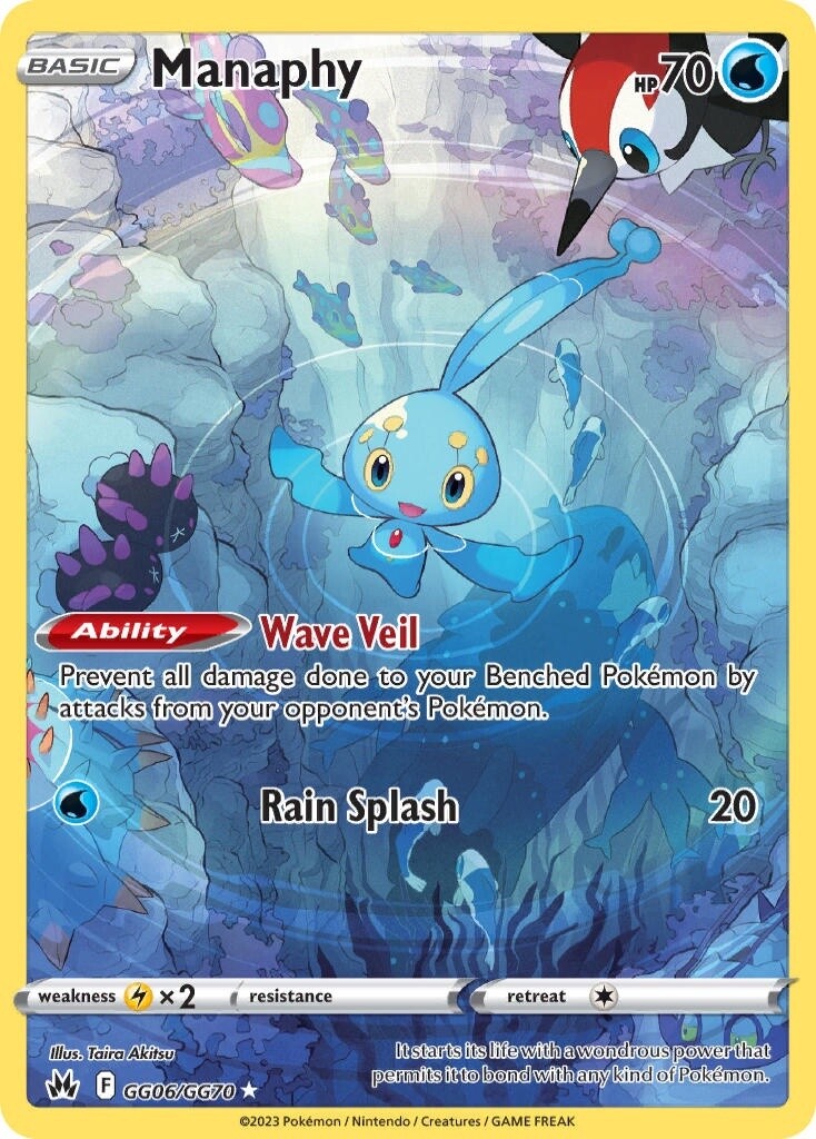 Manaphy - Holo Rare - Crown Zenith - GG06