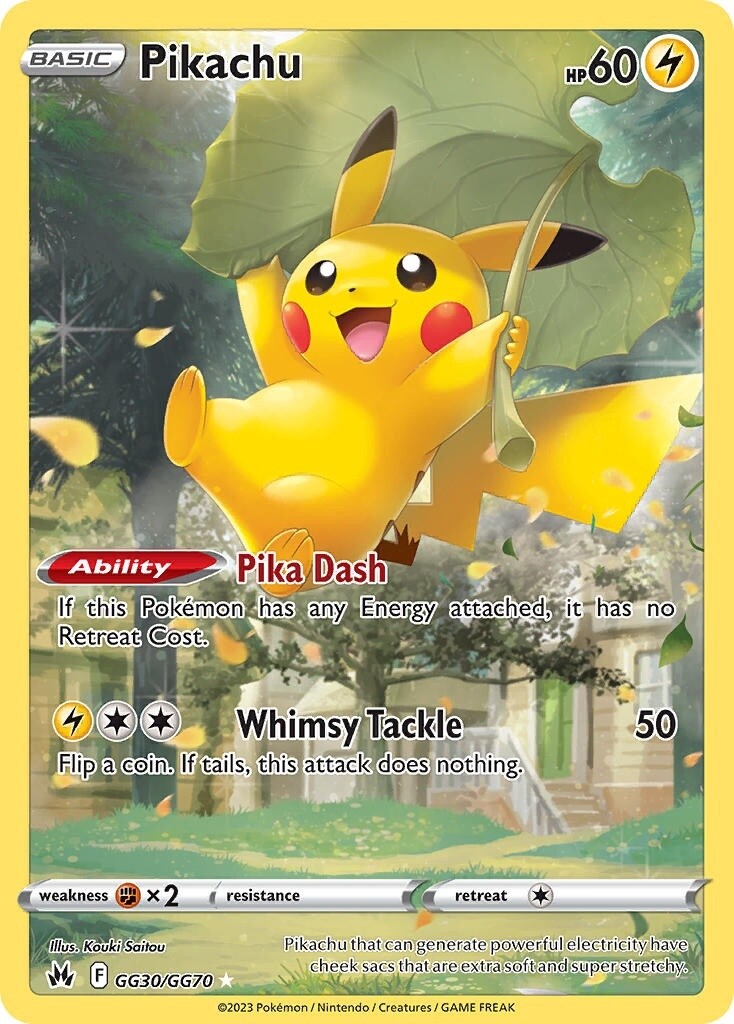 Pikachu - Holo Rare - Crown Zenith - GG30