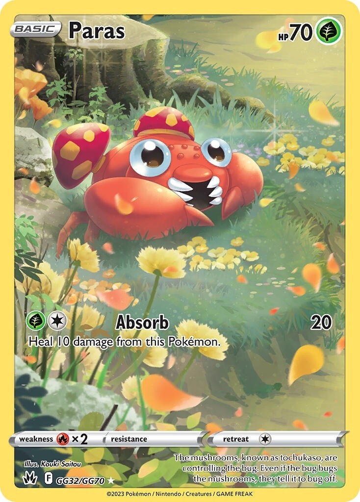 Paras - Holo Rare - Crown Zenith - GG32
