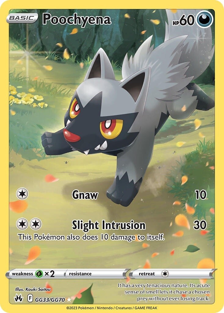 Poochyena - Holo Rare - Crown Zenith - GG33