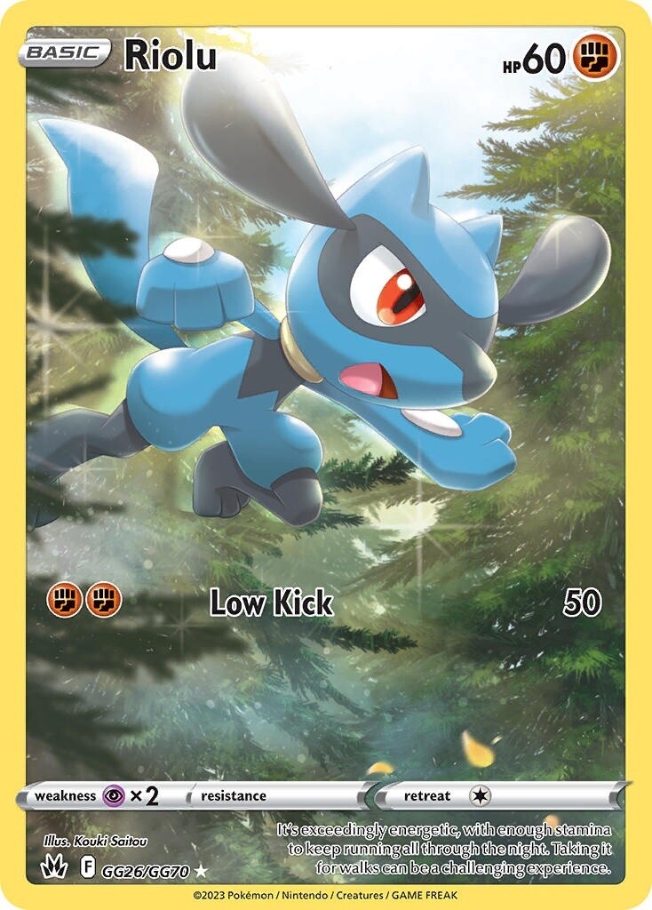 Riolu - Holo Rare - Crown Zenith - GG26