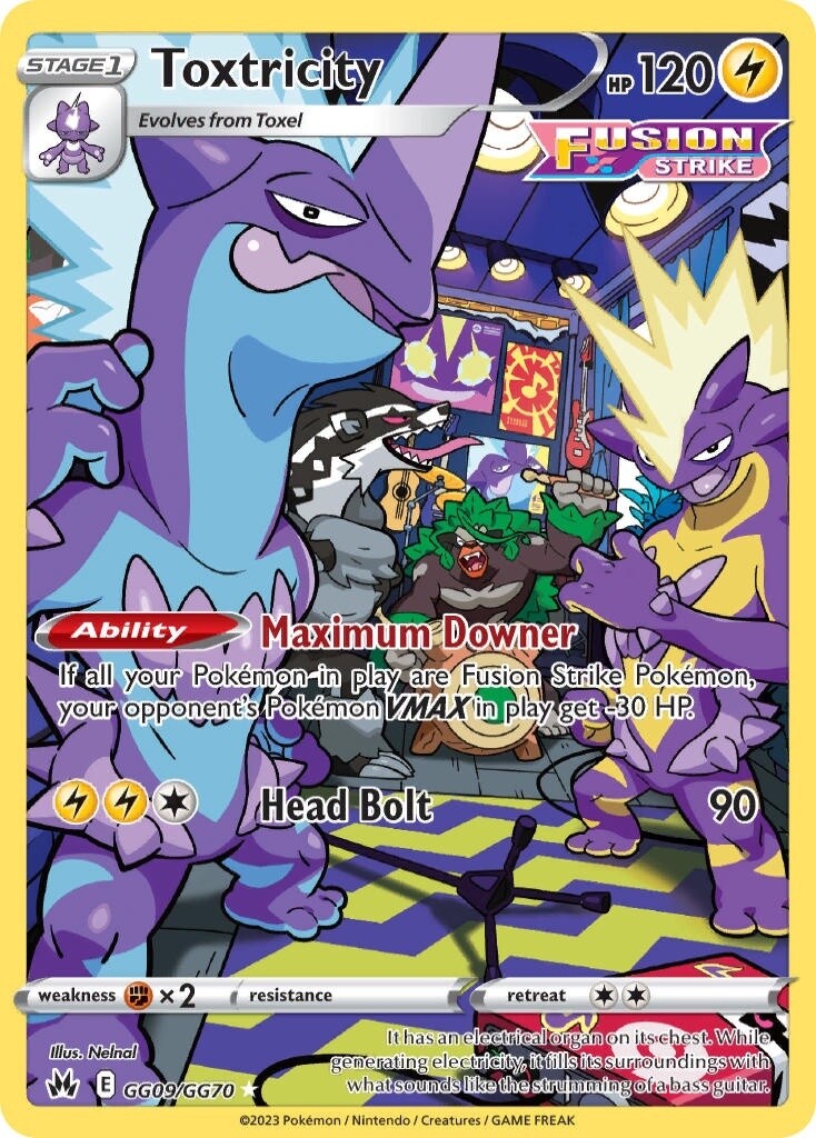 Toxtricity - Holo Rare - Crown Zenith - GG09