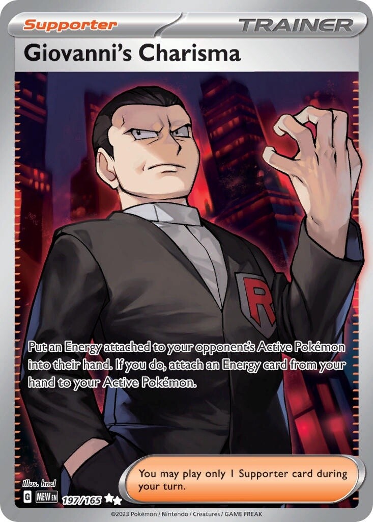 Giovanni&#39;s Charisma - Ultra Rare - 151 - 197