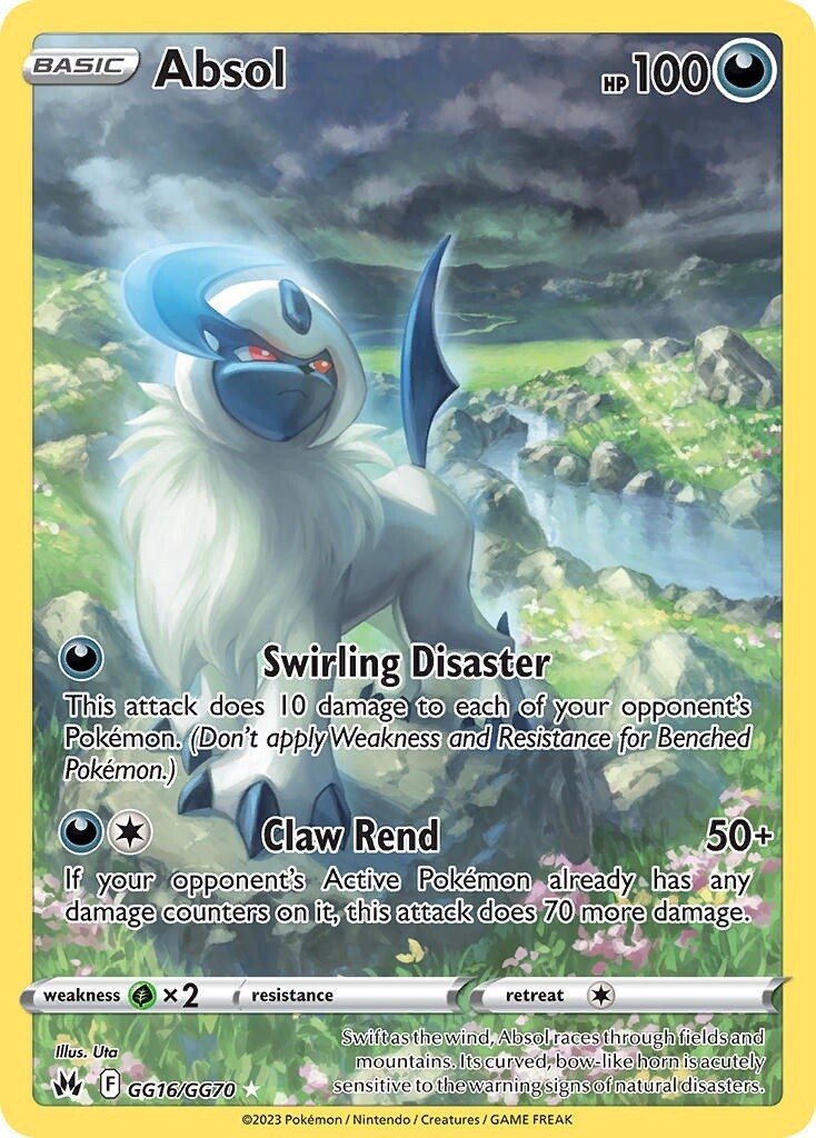 Absol - Holo Rare - Crown Zenith - GG16