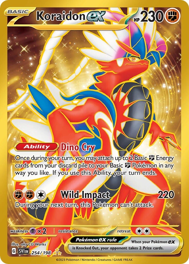 Koraidon ex - Secret Rare - Scarlet &amp; Violet - 254