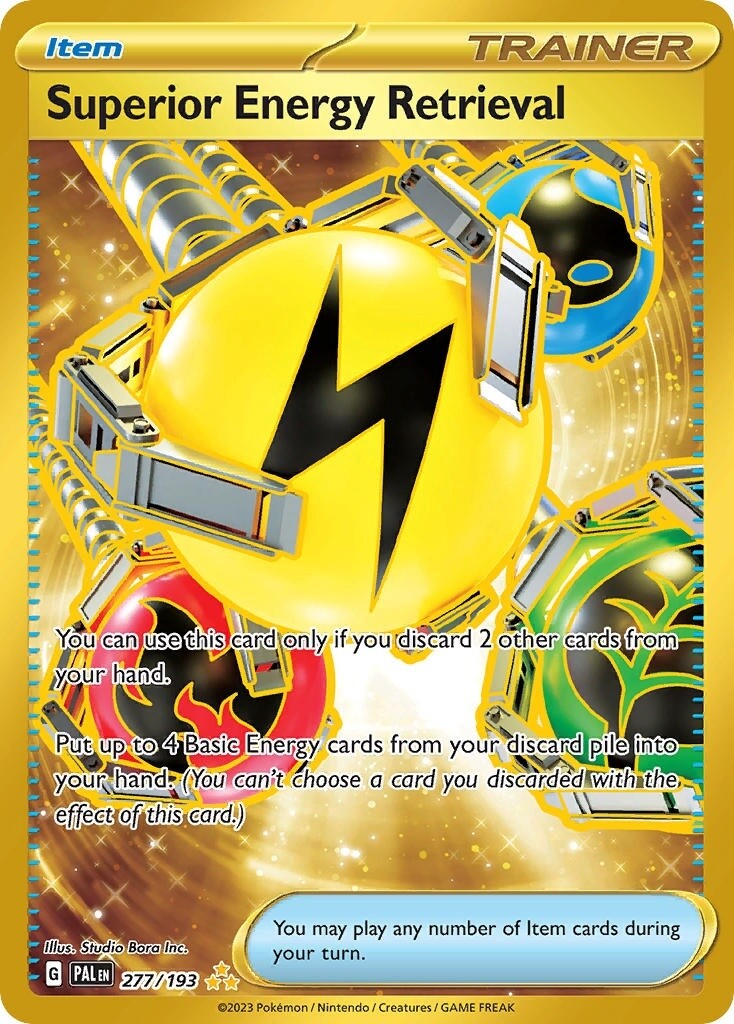 Superior Energy Retrieval - Secret Rare - Paldea Evolved - 277
