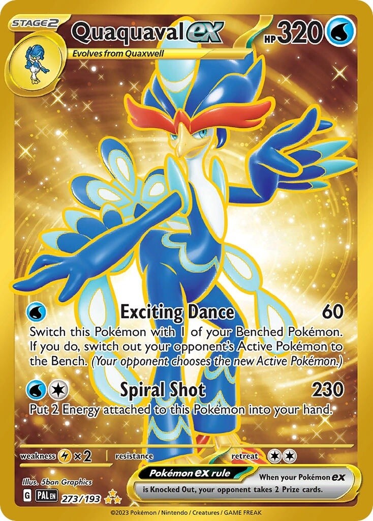 Quaquaval ex - Secret Rare - Paldea Evolved - 273