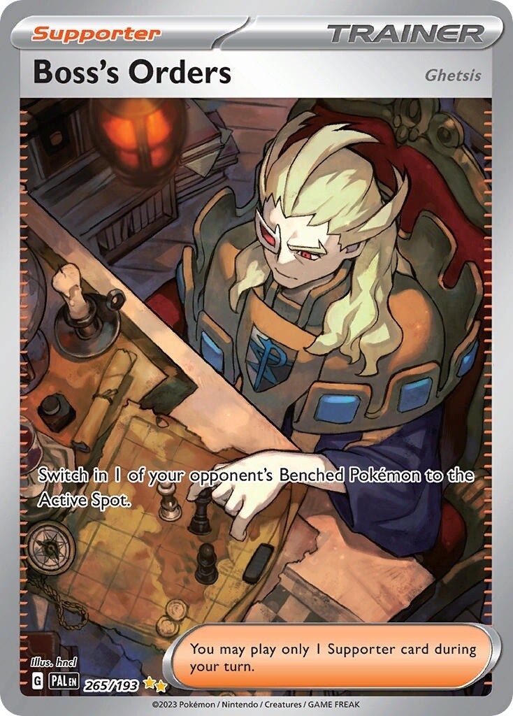 Boss&#39;s Orders - Special Illustration Rare - Paldea Evolved - 265