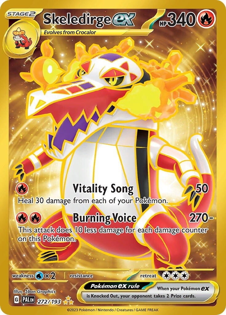 Skeledirge ex - Secret Rare - Paldea Evolved - 272
