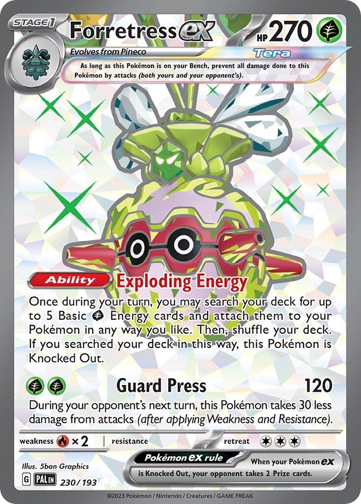 Forretress ex - Ultra Rare - Paldea Evolved - 230