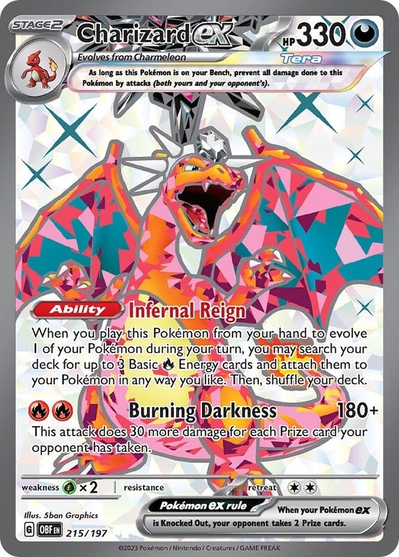 Charizard ex - Ultra Rare - Obsidian Flames - 215