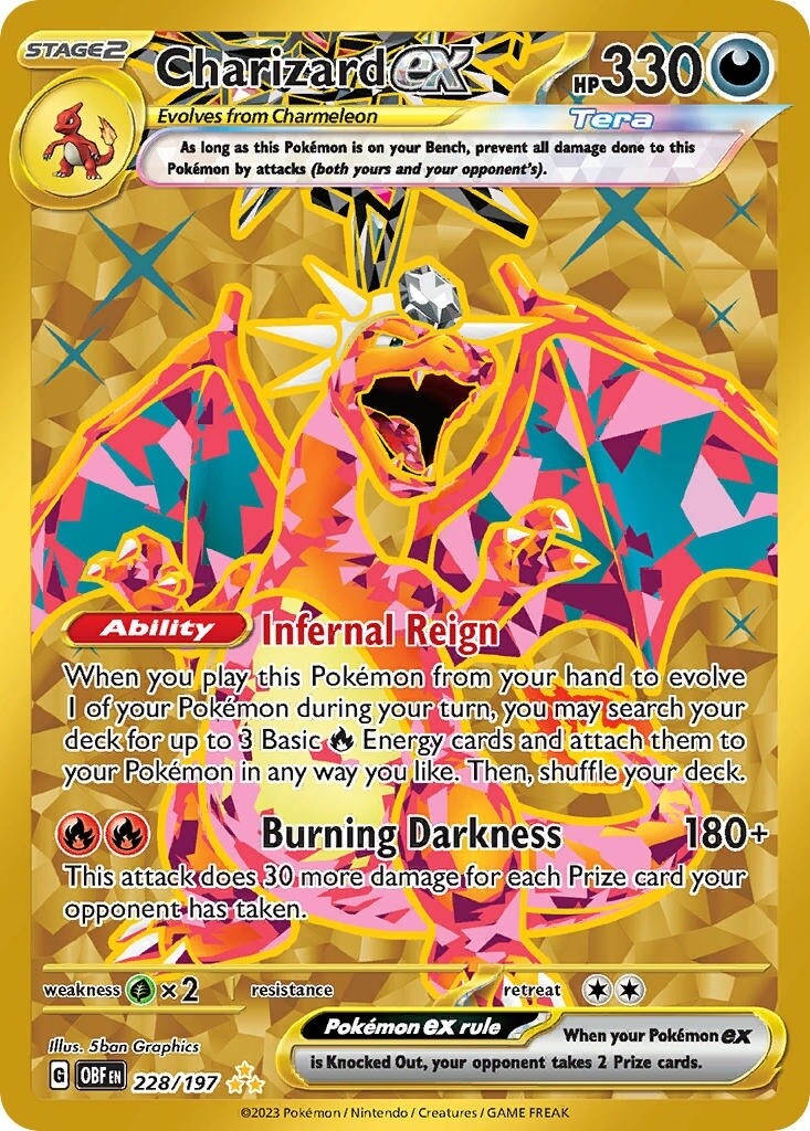 Charizard ex - Secret Rare - Obsidian Flames - 228
