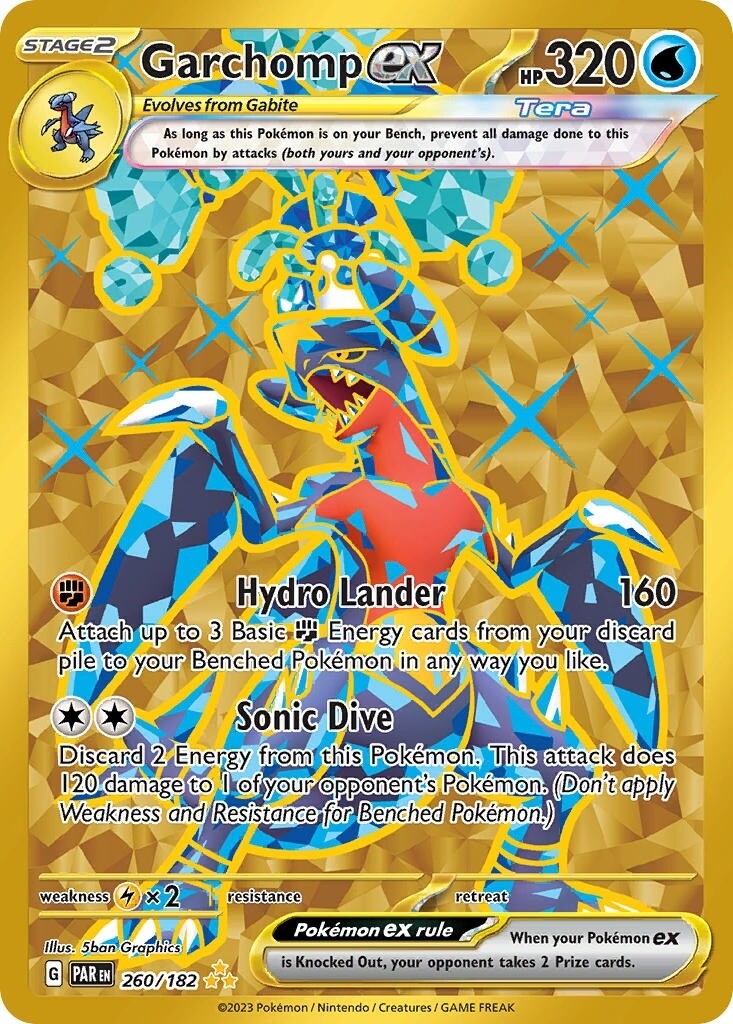 Garchomp ex - Secret Rare - Paradox Rift - 260