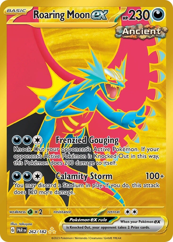 Roaring Moon ex - Secret Rare - Paradox Rift - 262